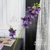 Arreglo de Escena con Flores Artificiales, Flores Falsas Serie Morada para Celebración de Bodas, Arreglo de Flores de Piso, Decoración Suave para Salón de Bodas y Flores para Paisajismo