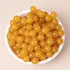 Pedras soltas de calcedônia natural, contas redondas de cristal de pedra natural, materiais para joias feitas à mão para pulseira, colar, DIY, atacado