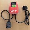 Interruptor Electromagnético Kjd17B Personalizado Enchufe Estándar Británico Línea de Conexión de Alimentación Parada de Emergencia Interruptor de Prensaestopas Línea de Extensión de Alimentación