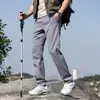 Pantalones Impermeables Finos de Verano para Hombre Elásticos de Pierna Recta Pantalones Casuales para Exteriores Versátiles Pantalones Adelgazantes de Negocios y Deportivos