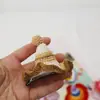 Chapéu Colorido Doce de Princesa Pequeno Adorno de Cabeça, Chapéu de Crochê de Lã Grampo de Cabelo, Adorno de Cabeça Feito à Mão Produto Acabado