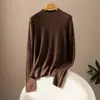 26 Años de Nuevos Modelos, Xin'Ao Lavable a Máquina 100% Lana Merino de Ala Ancha Cuello Alto Medio Capa Base Suéter de Lana Jersey