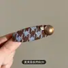 Pinza para el Cabello con Estampado de Leopardo Dulce y Fresca Estilo Coreano Pinza para Flequillo Lateral Pinza para el Cabello Exquisita de Gama Alta Venta al por Mayor