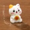 Micropaisaje creativo con un lindo gato de la suerte, accesorios de decoración DIY, mini consola de escritorio para coche, pequeños adornos.