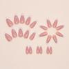 Uñas Postizas Blancas de Ballet de Longitud Media, Francesas Sencillas, Estilo Ins Europeo y Americano, Uñas Armadura para Usar, 24 Piezas