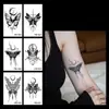 Serie Mariposa Pegatinas de Tatuaje Herbal Impermeables Larga Duración Sensación de Alta Gama No Reflectantes Base de Jugo Tatuaje Falso para Brazo Clavícula para Mujeres