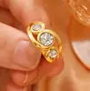 Nuevos Productos de Venta Caliente Europeos y Americanos, Anillos de Moda para Mujer Incrustados con Diamantes, Anillos Sencillos, de Alta Gama y Personalizados para Mujer