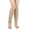 Calcetines cálidos de lana de otoño e invierno transfronterizos, cubrepies de punto, calcetines de rizo trenzado en 8, cubrepies cálido europeo y americano, protección para piernas, cubrebotas