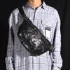 Bolsa Transversal de Peito Masculina Casual para o Dia a Dia de Grande Capacidade com Design Plissado Personalidade Bolsa de Moto de Rua Tendência Retro Business