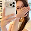 Funda de teléfono con oso de lunares dulce y linda estilo coreano, adecuada para iPhone 17, 17 Pro y 18 Pro Max