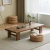 Mesa de Té Sólida de Madera Estilo Japonés, Mesa Tatami, Mesa Baja, Mesa Kang Estilo Zen, Mesa Larga de Piso Estilo Chino Moderno, Mesa de Té Pequeña para Balcón