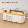 Cesta de Armazenamento de Canetas Mark Satchel Grande Capacidade Mesa de Estudante Infantil Lápis de Cor Papelaria Pincel Porta-Canetas Multifuncional