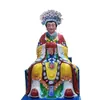 Estatua de Cobre Puro de la Reina Madre Bixia Yuanjun Abuela de Taishan Adornos de Cobre Estatua de los Doce Tenedores de Medicina de Cobre Estatua de Dios