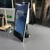 Máquina de Publicidad de Señal de Agua Móvil para Exteriores Batería de Larga Duración Batería de Litio Empuje Manual Pantalla Exterior de Alto Brillo