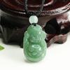 Aiyu Jade Natural Birmanês Grau A Pingente Colar Deus da Riqueza Verde Pequeno Fábrica Atacado Dropshipping S3090704