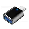Adaptador Type-C para USB 3.0 com Luz Indicadora, Pen Drive USB para Celular, Adaptador para Computador, Adaptador Type-C Otg