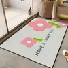 2026 Tejido de Tecnología Fresca Alfombra Suave para Piso Alfombra Baño Tocador Entrada Absorbente de Agua Antideslizante Felpudo
