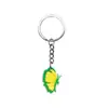 Llavero Colgante Mariposa PVC Pegamento Suave Hebilla Decorativa DIY Colgante Mochila Escolar Amazon Regalo Decorativo Venta al por Mayor en Stock