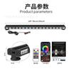 Luz LED de techo para coche color mágico luz de advertencia luz estroboscópica APP luz flash RGB color doble fila luz multifunción para coche