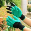 Luvas de Jardinagem com Garras para Cavar e Plantar Espuma de Látex Flor Jardim Externo Imersão Luvas de Proteção Universal para Trabalho