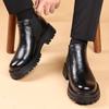 Botines Chelsea para hombre otoño e invierno botines cortos viento inglés para hombre forrados de lana cálidos bajos botas Martin una generación de pelo