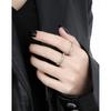 Nuevo Anillo de Pareja de Plata Esterlina S925 Original de Personalidad Nicho con Diseño de Diamantes Enrollados Calados de Alta Gama para Mujer