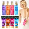 Crema Corporal con Fragancia Transfronteriza Caja de Regalo Navideña Set Spray Corporal Iluminador e Hidratante para Piel Seca Comercio Exterior Versión Completa en Inglés