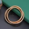 Pulsera ancha de hueso de serpiente elástica de venta caliente transfronteriza europea y americana, nicho extranjero, pulsera de accesorios de desgaste apilada de metal exagerado con sensación de frío intenso