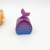 50 Cajas de Dulces Creativas con Forma de Pan de Sirena Caja de Dulces Estilo Europeo Mesa de Postres Azul Estrella Caja Pequeña