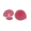 Escova de Limpeza Facial Grande de Silicone, Escova de Banho para Bebê, Escova de Limpeza Facial Suave com Ventosa e Alça Anel, Escova de Limpeza Facial em Formato de Coração