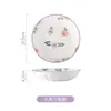Juego de Cuenco y Plato de Cerámica Morada Estilo Japonés para el Hogar Nuevo Estilo Cuenco y Plato Vajilla Fresca Plato para Casa Nuevo Plato y Juego de Palillos