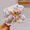 Nuevo 2023 tocado infantil simple lazo hilo estampado pasador niña pequeño colorido tres dimensiones abanico de princesa pinza superior