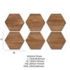 Explosões Transfronteiriças Geometria de Diamante de Madeira Padrão de 6 Peças Pingente Criativo para Casa Sala de Estar Quarto Decoração de Casa Vestido de Festa