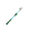 Caña de Pescar Mini Corta Set de Carrete Giratorio Portátil Ultra Ligera Ultra Dura cm Carbono Caña para Lanzamiento Largo Señuelo