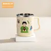 Copo de Aço Inoxidável 304 de Grau Alimentício, Copo Infantil, Copo de Enxaguante Bucal Doméstico, Espessado, Isolamento Térmico, Resistente a Quedas, Copo para Escovar os Dentes, Boca do Copo Lisa