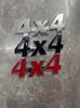 Aplicável ao logotipo do carro da movimentação nas quatro rodas do veículo off-road 4X4 modificação do carro etiqueta do carro logotipo da cauda do carro logotipo da tração nas quatro rodas