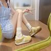 2025 Zapatos Blancos de Mujer Verano Nuevo Estilo Coreano Ins Estudiante Casual Deportes Combinables Zapatos Forrest Gump Calle Pat G02