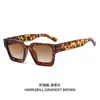 Nuevas gafas de sol cuadradas europeas y americanas, gafas de sol retro de montura gruesa estilo callejero de moda, gafas unisex versátiles con protección UV