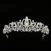 Coroa de Cabeça Nupcial Luxuosa e Elegante, Coroa de Aniversário de Princesa, Acessório de Cabelo Coroa Estilo Coreano, Faixa de Cabeça Brilhante de Strass em Liga