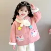 Abrigo de Lana para Niña Otoño Invierno 2026 Estilo Nuevo Elegante Ropa de Invierno para Niña Pequeña Bebé Parte Superior de Lana con Plus Terciopelo