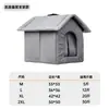 [Diversión con él] Nido Grueso Personalizado para Gatos Callejeros Exterior a Prueba de Viento e Impermeable Invierno Cálido y a Prueba de Frío Exterior Cerrado