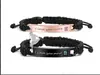 Pulseiras de Casal Europeias e Americanas Exageradas Feitas à Mão Hisqueenherking Pulseiras Trançadas em Estoque