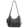 Bolsa de mano de gran capacidad, nueva colección otoño 2026, mochila de lunares, diseño elegante y único, bolsa de alta gama con forma de dumpling