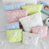 Bolsa de Cosméticos Acolchada de Nube Nueva Coreana, Bolso de Mano Portátil de Aspecto Elegante, Bolsa Simple de Almacenamiento para Viajes, Neceser