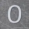 Adesivo Digital Estéreo de Acrílico Letras Bronze Dourado Preto e Branco Número do Quarto Adesivo de Parede Placa de Número de Porta Placa