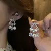 Suaves y Dulces_ Exquisitos Pendientes de Borla con Diamantes Brillantes, Pendientes de Moda Elegantes y Llenos de Diamantes