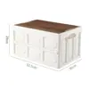 Exportar alta calidad se puede usar como mesa temporal Tablero tapa de madera caja plegable caja de plástico caja portátil para coche caja de camping