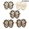 Accesorios para Joyería de Aleación con Goteo de Aceite DIY Colgantes de Mariposa Oscura Murciélago Pendientes Pendientes Pulsera Colgante W508