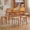 Taburete de Madera Maciza Taburete Silla Apilable Bolsa Suave Taburete Cuadrado Taburete Alto Taburete de Mesa de Comedor Hogar