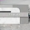 Papel de parede de fundo imitação mármore atmosférico de barra 3D decoração de balcão de recepção de salão de beleza sala de estar de escritório